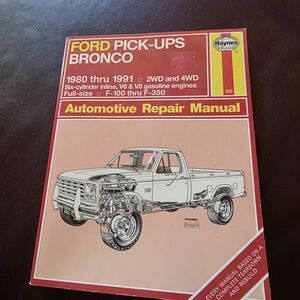 Haynes Automotive Repair Manual - Red Cover
